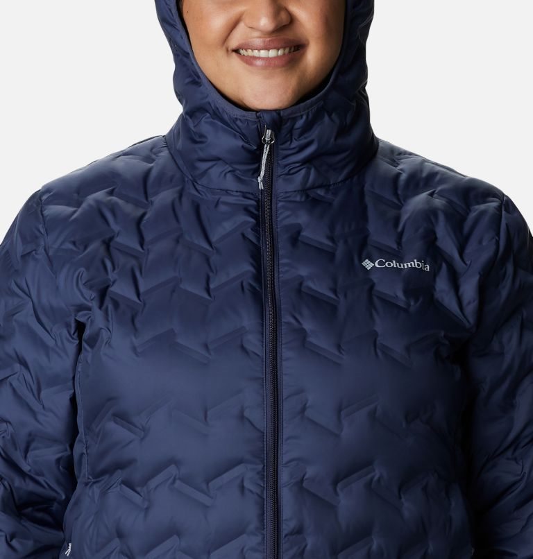 Jachete Din Puf Columbia Delta Ridge Long Dama Bleumarin | Plus Size OF19S07Z8